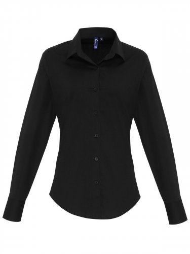 Camicia da donna con abbottonatura sul davanti Black