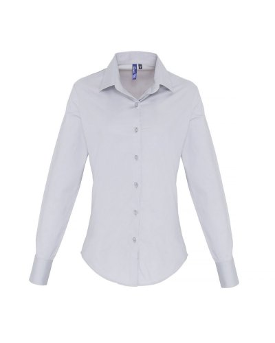 Camicia da donna con abbottonatura sul davanti Silver
