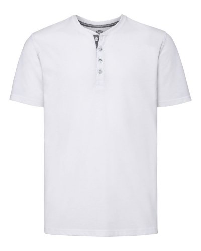 T-shirt Henley HD Bianco