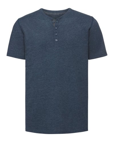 T-shirt Henley HD Bright navy marl