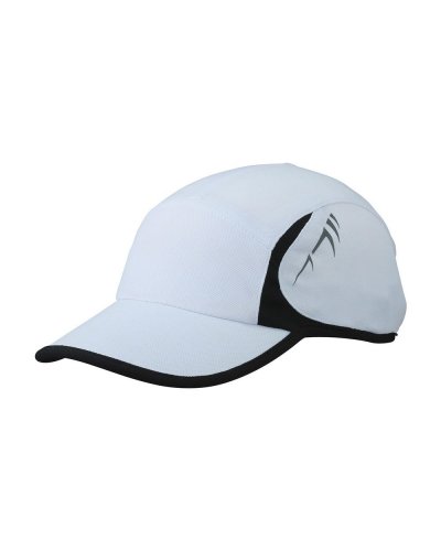 Running 4 Panel Cap White/Black