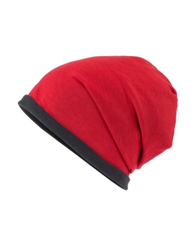 Single Beanie Red/Carbon