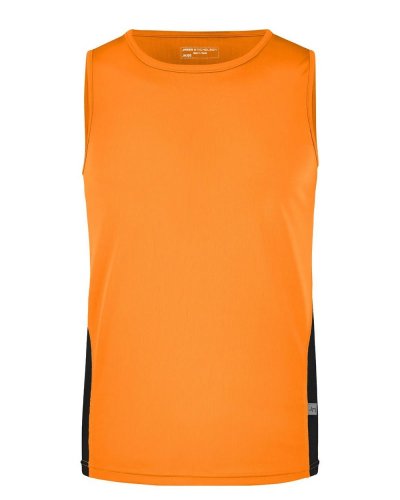Canottiera da corsa da uomo Orange/black