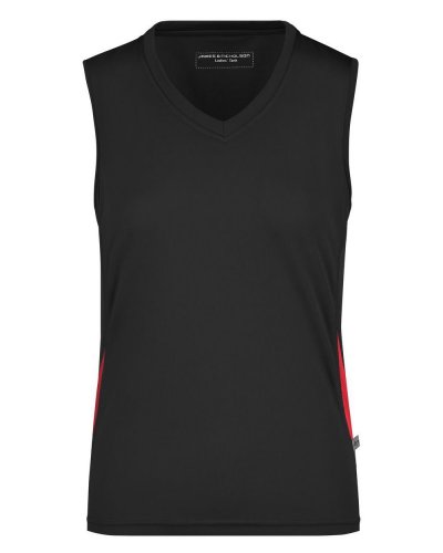 Canottiera da corsa da donna Black/Red