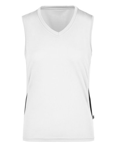 Canottiera da corsa da donna White/Black