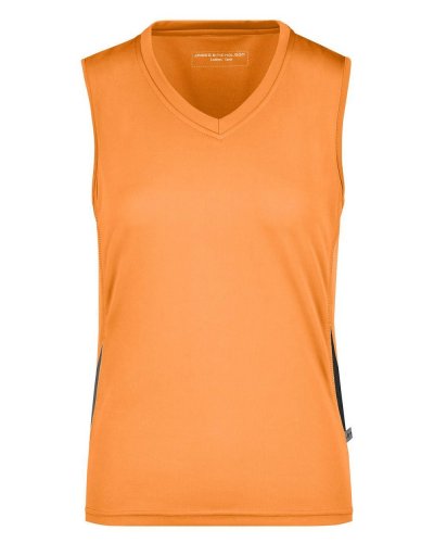 Canottiera da corsa da donna Orange/black