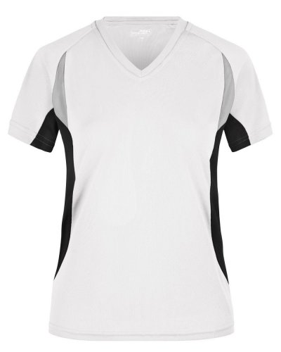T-shirt running da donna White/Black