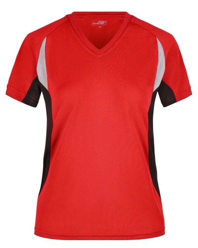 T-shirt running da donna Red/Black