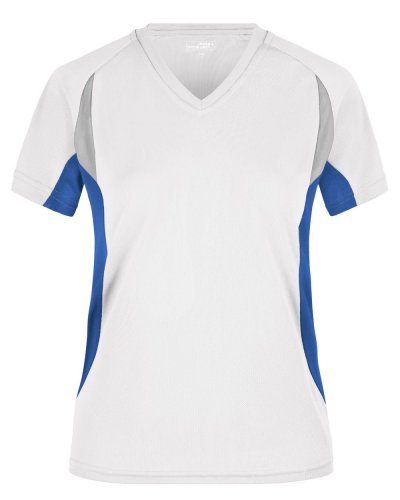 T-shirt running da donna White/Royal