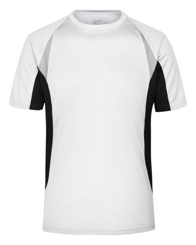 T-shirt running da uomo White/Black