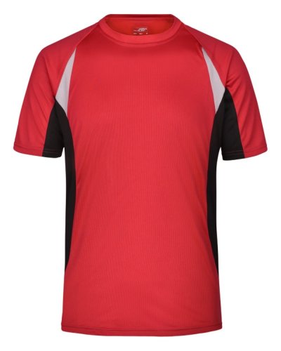T-shirt running da uomo Red/Black