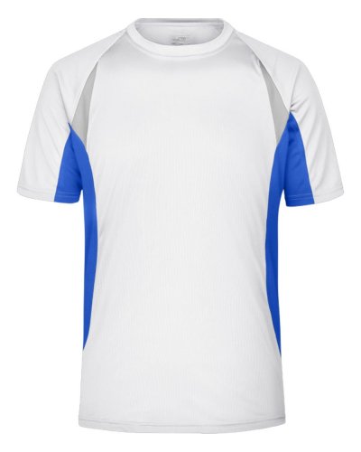 T-shirt running da uomo White/Royal