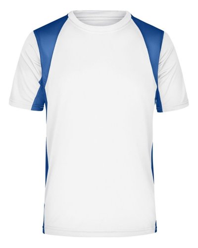 T-shirt da corsa da uomo White/Royal
