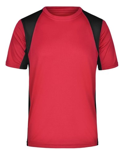 T-shirt da corsa da uomo Red/Black