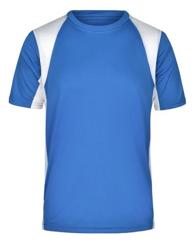 T-shirt da corsa da uomo Royal/White