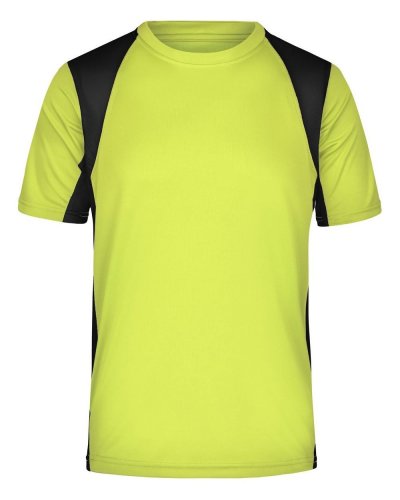 T-shirt da corsa da uomo Fluoyellow/black