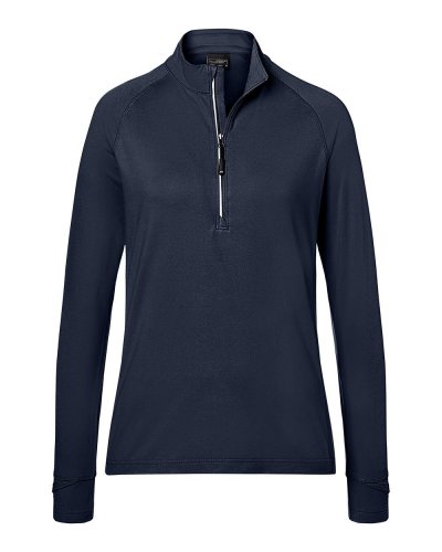 Ladies' Sports  Shirt Halfzip Navy