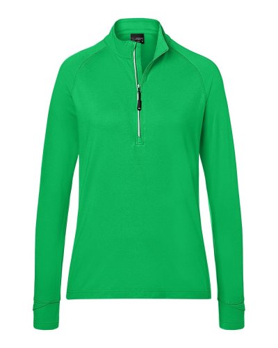 Ladies' Sports  Shirt Halfzip Fern Green