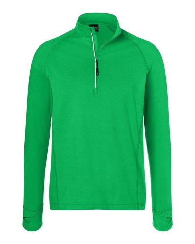 Men's Sports Shirt Halfzip Fern Green