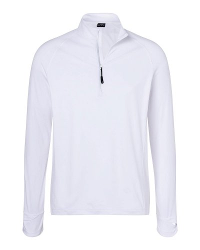 Men's Sports Shirt Halfzip White