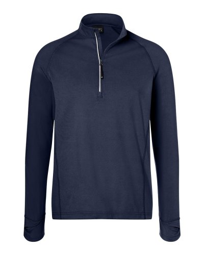 Men's Sports Shirt Halfzip Navy