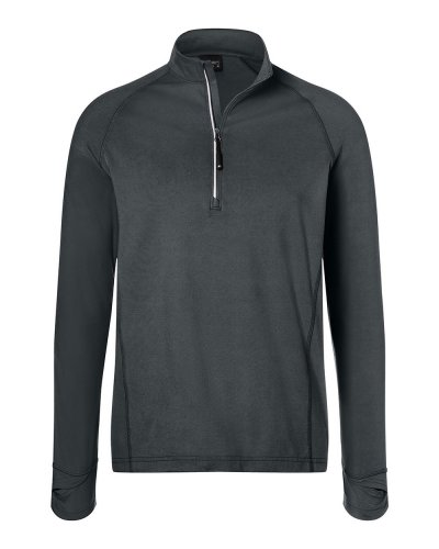 Men's Sports Shirt Halfzip Carbon