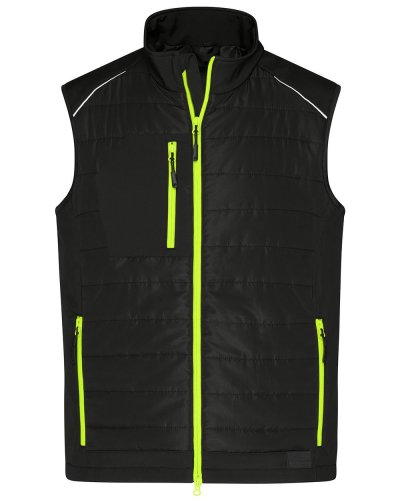 Men's Hybrid Vest Black/neon-yellow