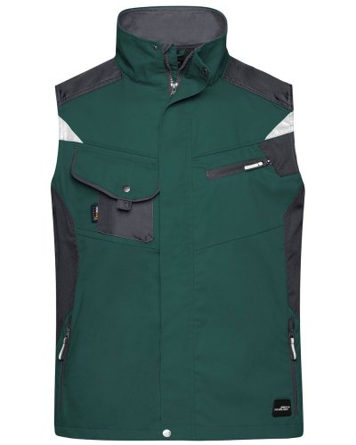 Workwear Vest - Strong Dark-green/Black