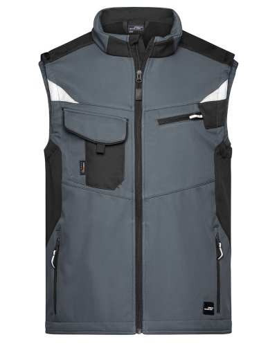 Workwear Softshell Vest - Strong Carbon/Black