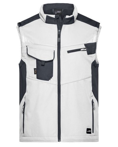 Workwear Softshell Vest - Strong White/Carbon