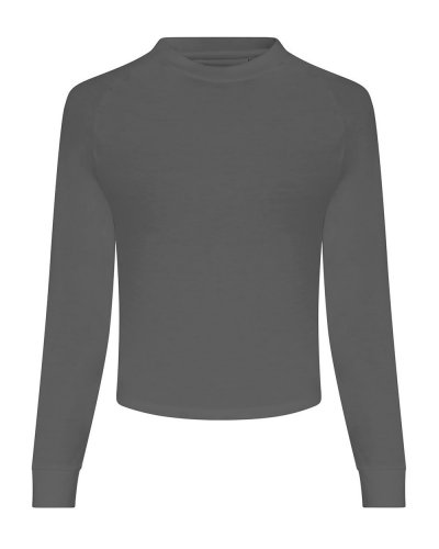 Girlie Cross Back T Iron grey
