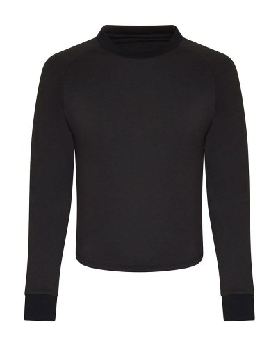 Girlie Cross Back T Jet Black