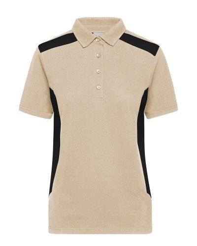 Ladies' Workwear Polo - Strong Stone/Black