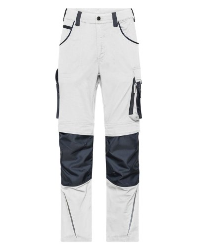 Pantaloni da lavoro James & Nicholson White/Carbon