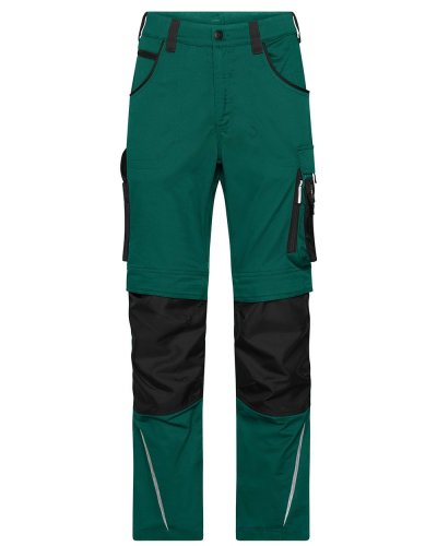Pantaloni da lavoro James & Nicholson Dark-green/Black