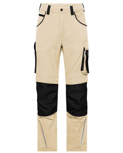 Pantaloni da lavoro James & Nicholson Stone/Black