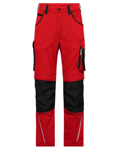 Pantaloni da lavoro James & Nicholson Red/Black
