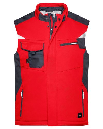 Craftsmen Softshell Vest - Strong Red/Black