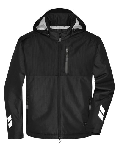 Padded Hardshell Workwear Jacket Black / Black