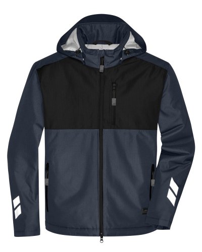 Padded Hardshell Workwear Jacket Carbon/Black