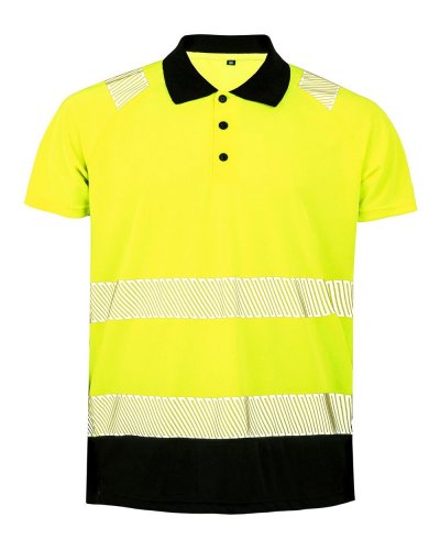Polo Sicurezza riciclabile Giallo / Nero