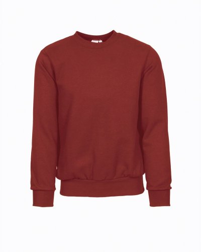 Felpa Girocollo Rosso Sport