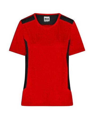 Ladies' Workwear T-Shirt - Strong Red/Black