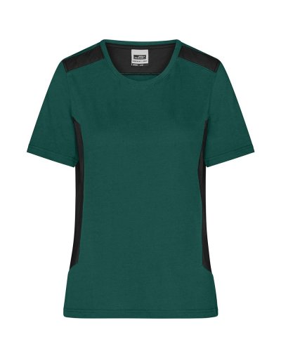 Ladies' Workwear T-Shirt - Strong Dark-green/Black