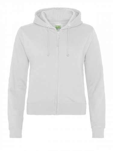 Girlie Fashion Cropped Zoodie Artic White