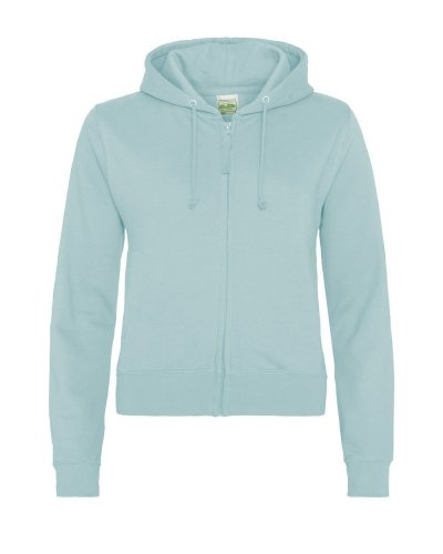 Girlie Fashion Cropped Zoodie Dusty green
