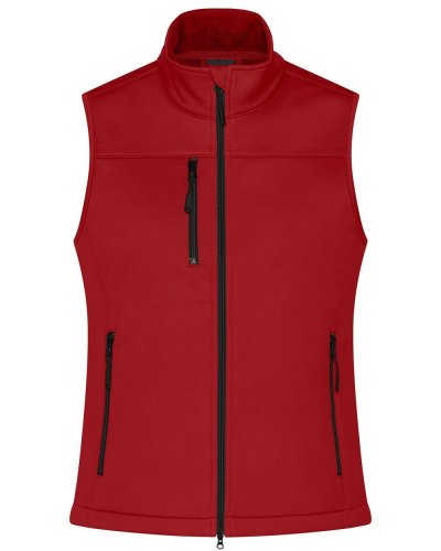 Ladies Softshell Vest Red