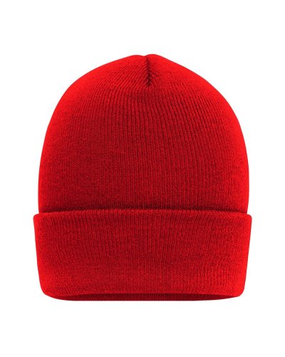 Knitted Beanie Fire Red