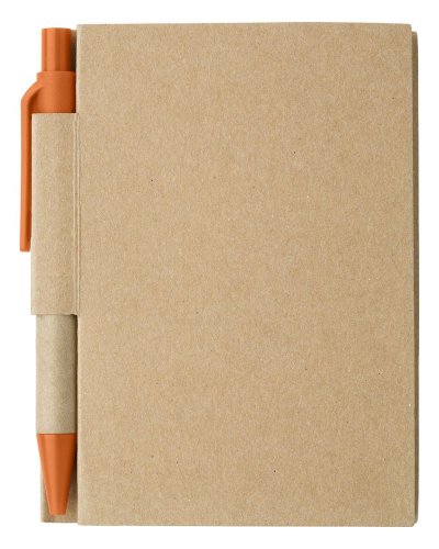 Taccuino in cartone con penna a sfera Cooper Arancio