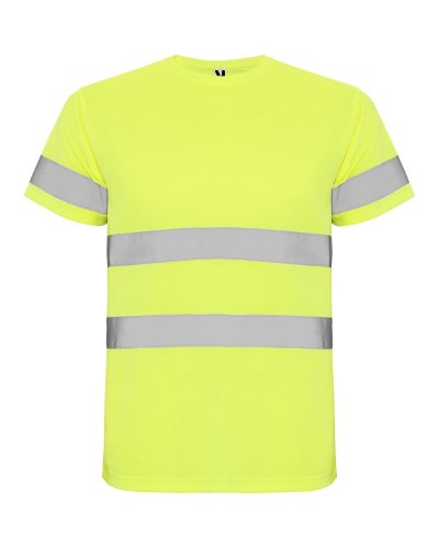 Maglia tecnica maniche corte alta visibilità Delta Giallo Fluo
